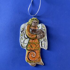 Angel with Brown Cat