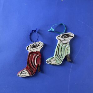 Wintertime Bootie Ornament