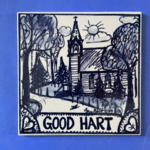 Limited Edition Blue & White Tile Good Hart Church