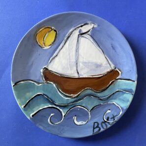 Sail Away II Small Round Dish
