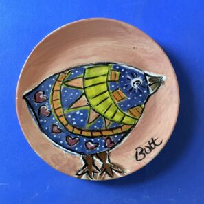 Funky Bird Small Round Dish