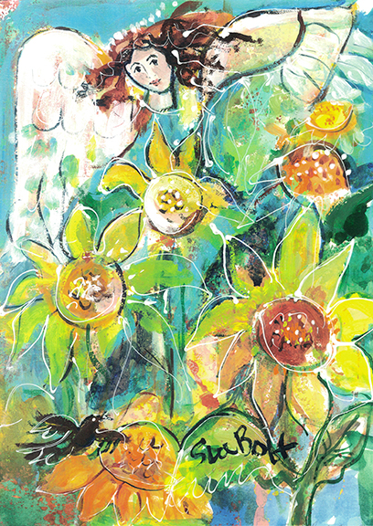 Sunflower Angel by Sue Bolt