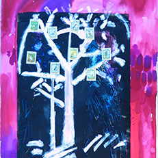 What I Saw from My Winter Window - Collage