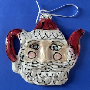 Santa Face Teapot